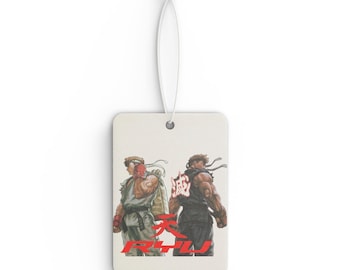 Retro Street Fighter Ryu Video Game Car Air Freshener - Gamer Gift, Arcade Nostalgia, Car Decor, Man Cave Essential, Unique fragrance