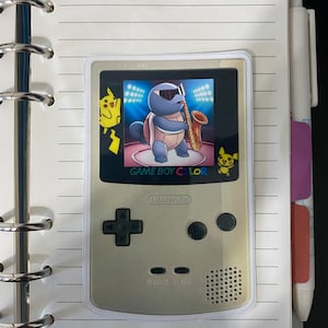 Pokemon Gameboy Sticker Schiggy Saxophone meme Aufkleber