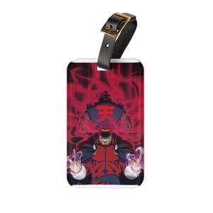 Anime-Inspired Luggage Tag, Street Fighter Travel Accessory, Personalized Gift for Travelers, Perfect for Anime Fans, Stylish Bag Identifier