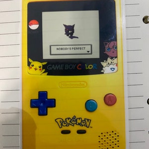 Pokemon Gameboy Sticker Genger Spruch Noone's Perfect Sticker Pikachu Togepi Pummeluff