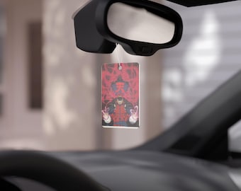 Anime-Inspired Car Air Freshener, Akuma Unique Scented Hanging Decor, Perfect Gift for Fans, Car Accessories, Home Fragrance, Road Trip