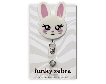 Easter Bunny Badge Reel // Easter Badge Reel // Nurse Gift // Teacher Gift // Easter Gift