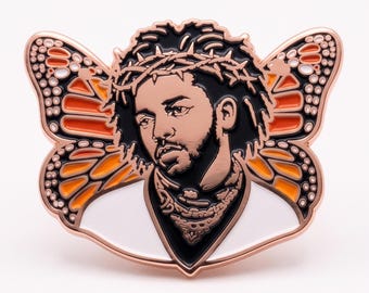 Pin de esmalte suave inspirado en "To Pimp a Butterfly" de Kendrick Lamar