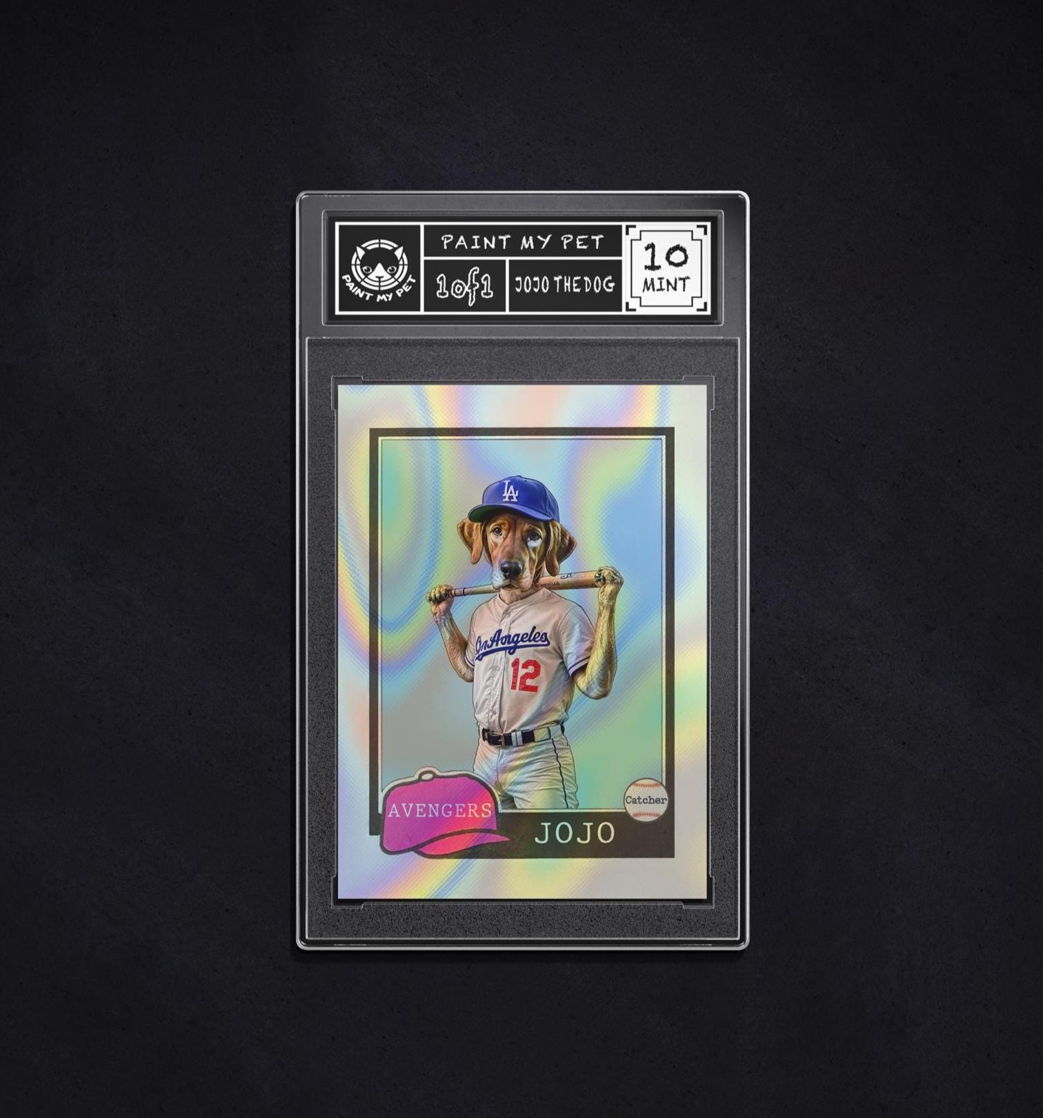 Custom Pet Baseball Card