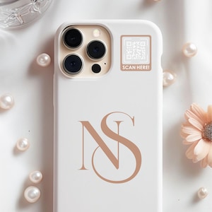 Custom Phone Case with Logo, QR Code, Customized Case Iphone Logo, Business Social Media, Custom Business Logo, Iphone 16 Pro case