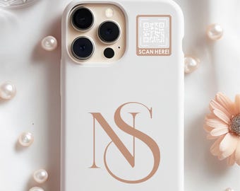 Custom Phone Case with Logo, QR Code, Customized Case Iphone Logo, Business Social Media, Custom Business Logo, Iphone 16 Pro case