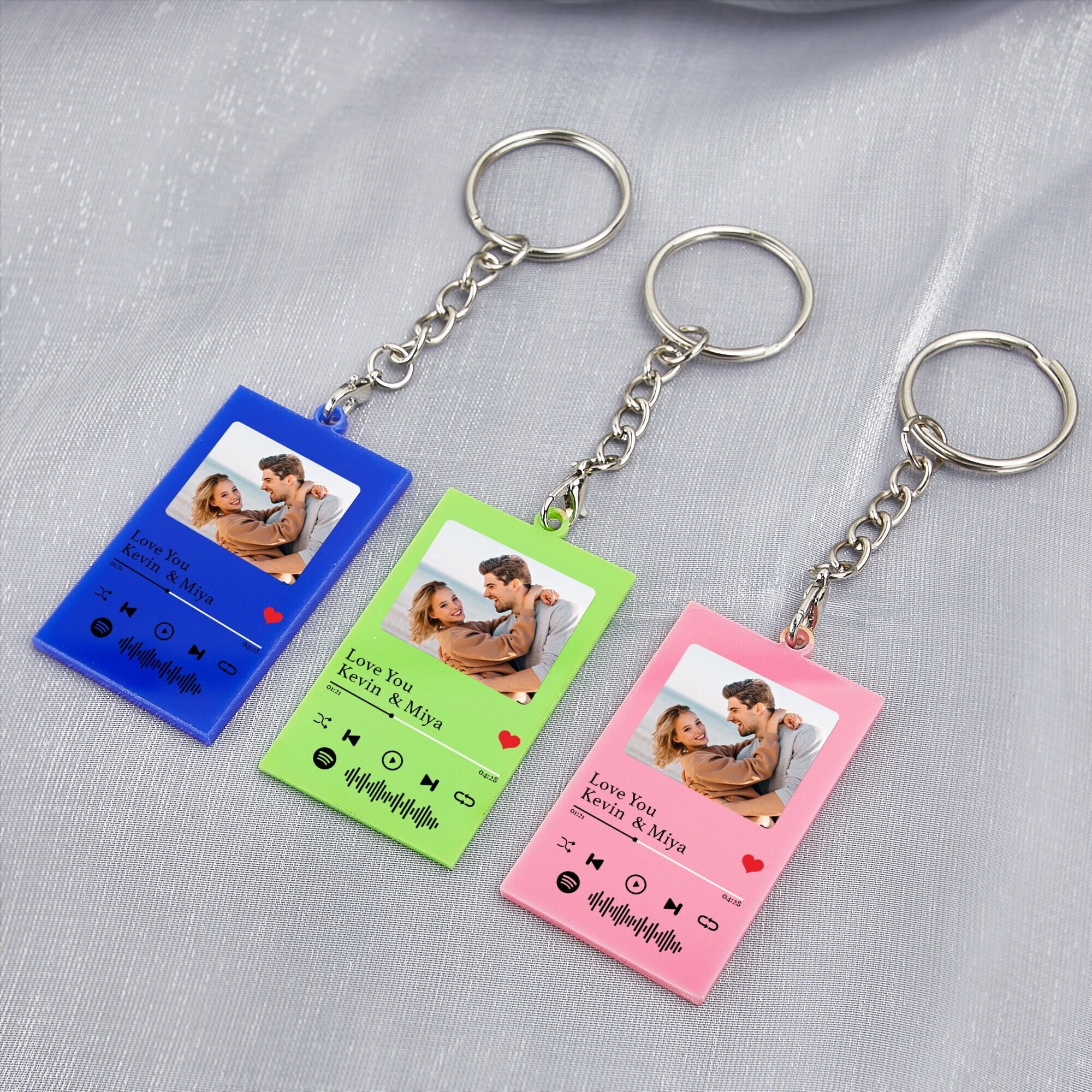 Personalize Song Keychain Girlfriend Keychain Unique Gift Etsy