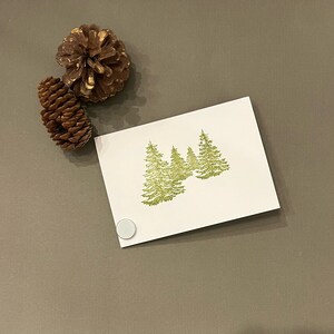 Evergreen Forest Blank Note Cards (set of 8)
