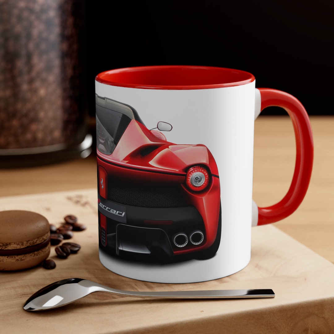 La Ferrari Original Logo Accent Coffee Mug 11oz Red La - Etsy