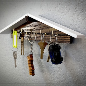 Unique custom Key Holder, modern home decor key holder for wall, mid-mod entryway key holder, modern decor, wall decor new home gift