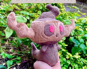Hand-Crafted Plush, Made to Order - Ghost Tree Stump Pocket Monster, Normal or Shiny Variation