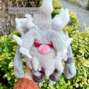 Made to Order Hand Made Plush - Angry Ghost Monkey Pocket Monster Plushie
