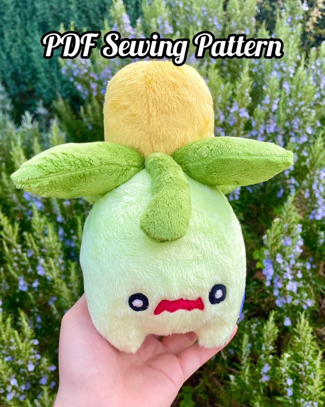 Digital Sewing Pattern - Small Olive Pocket Monster Plush, PDF Digital ...