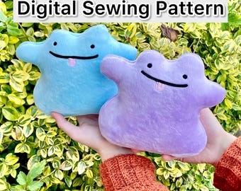 Digital Sewing Pattern - Normal Type Genetic Transformation Pocket Monster Plush, PDF Digital Download