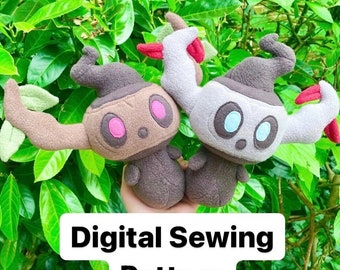 Tree Stump Ghost Plush Sewing Pattern (Digital Download)