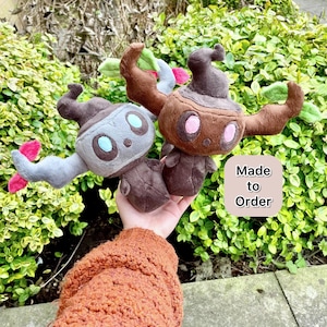 Hand-Crafted Plush, Made to Order - Ghost Tree Stump Pocket Monster, Normal or Shiny Variation