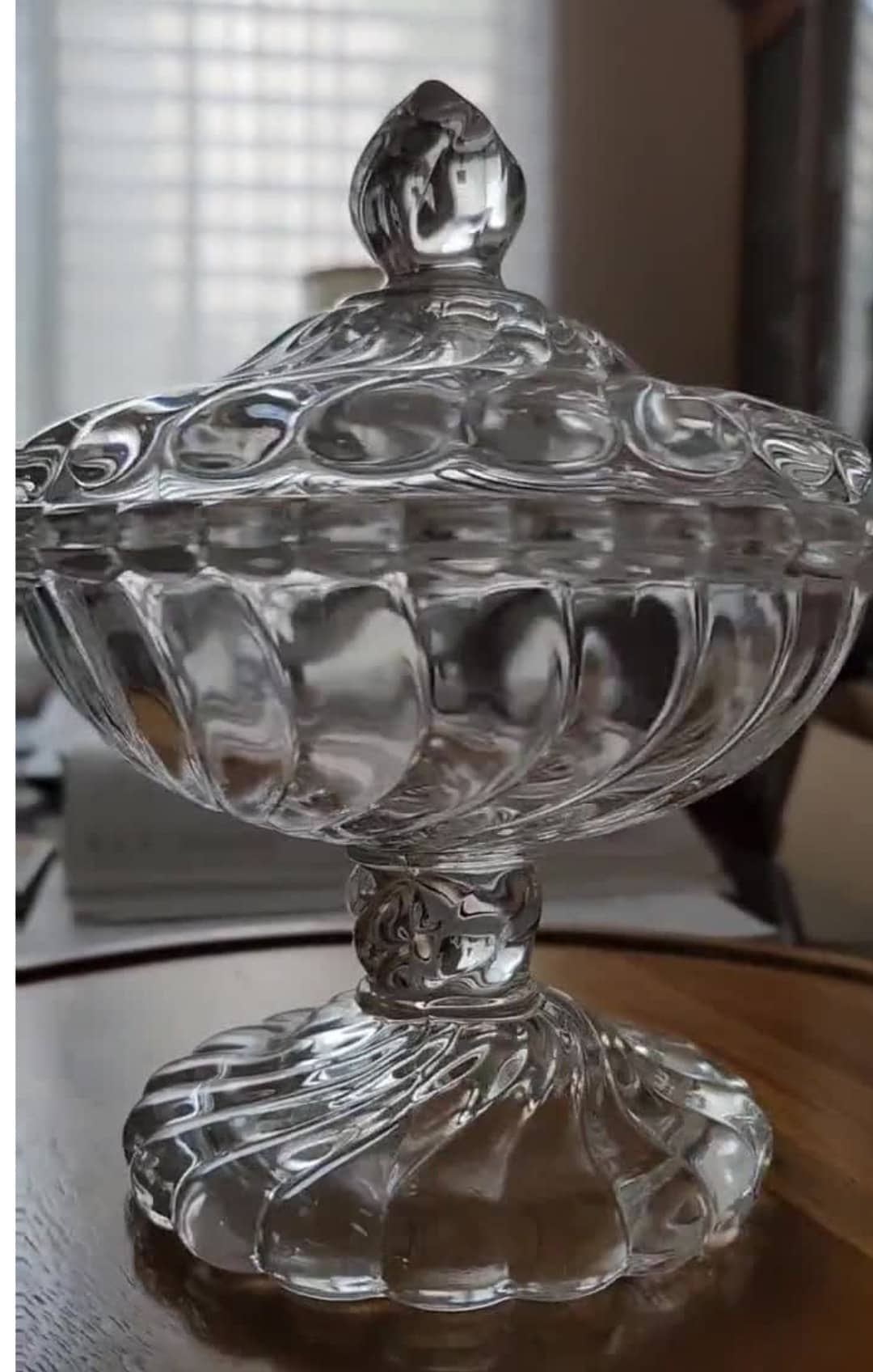 Jam/jelly Compote With Lid and Decorated Bowl by Fostoria in the Colony