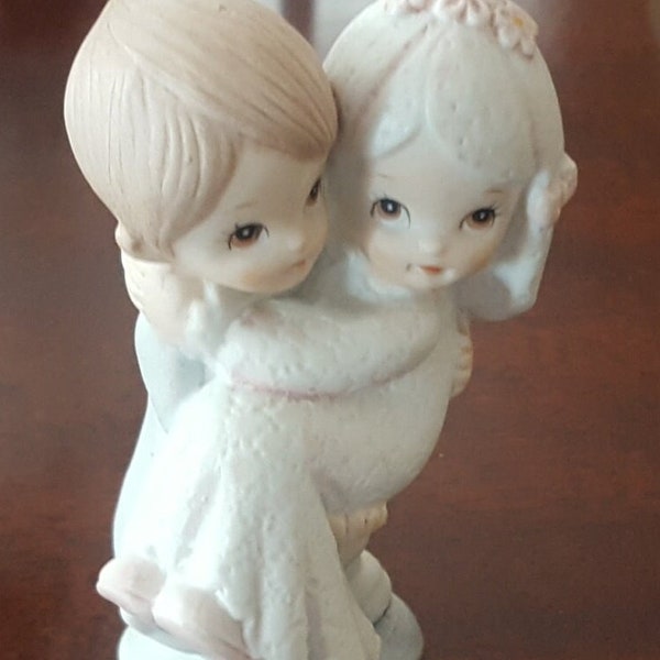 Bride and Groom Cake Topper Vintage Cutey from Lefton Circa 1983