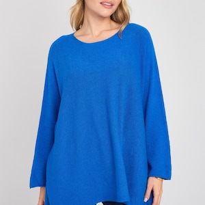 Relaxed Fit Knit Jumper: Soft Viscose Blend, Made in Italy