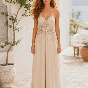 best fitting linen dresses from italy Venetia Italian Linen Dress