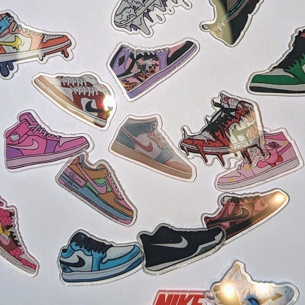 10 - Acrylic Nike, shoe charm,  DIY,  Kawaii, Cabochon Charms, decoden charms, resin charms, slime charms, diy charms, croc charms