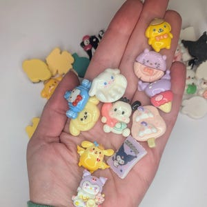 40-Piece Bulk Kawaii Hello Kitty Sanrio Flatback Resin Cabochon Charms – Random Mix, DIY Decoden, Phone Case & Craft Supplies image 4
