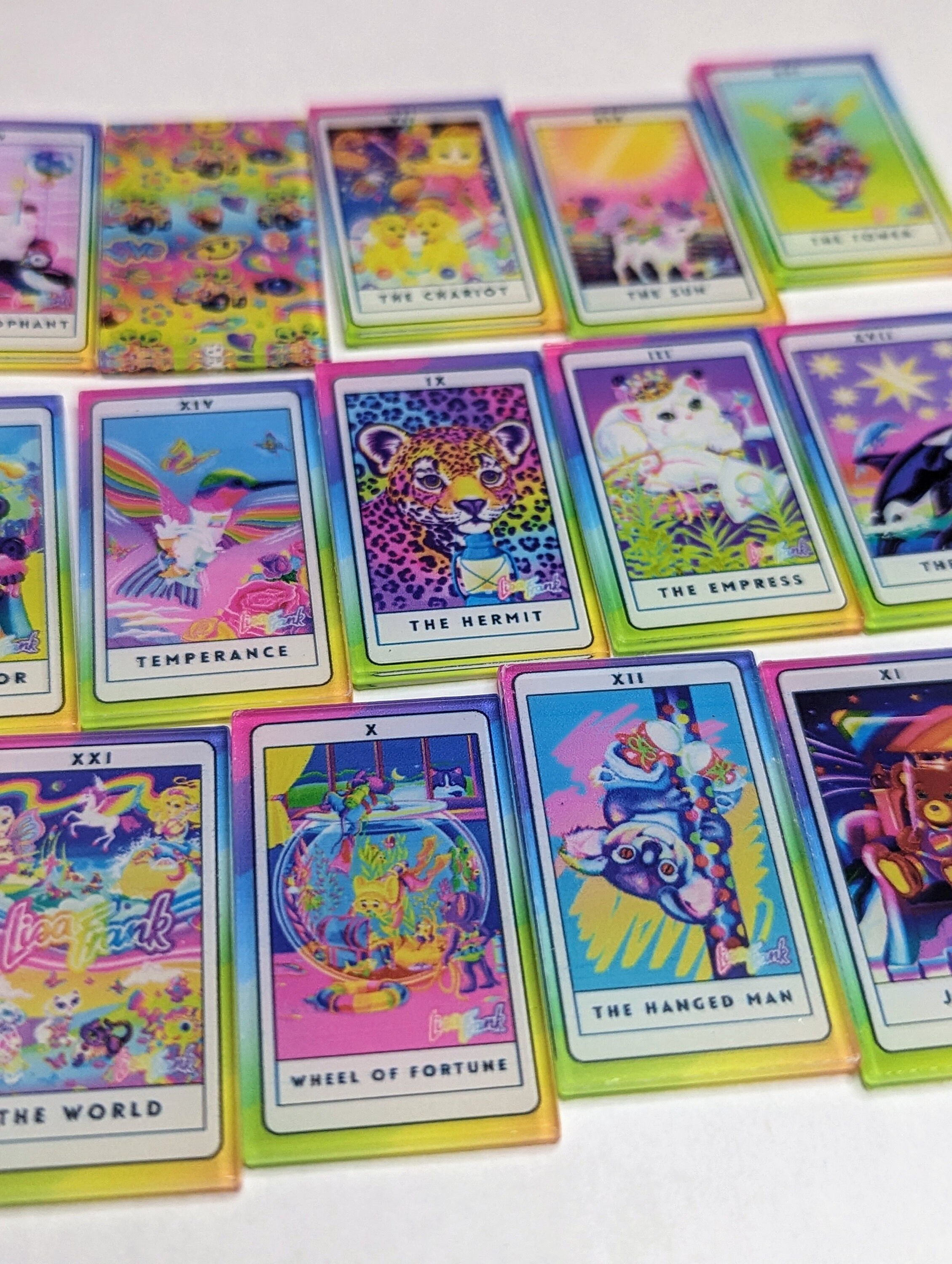 10pcs - Acrylic Tarot Lisa Frank, Diy Keychain, Diy Charm, Phone Case  Charm, Decoden Charm, Resin Charm, Acrylic Charm - Etsy
