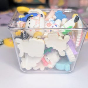 40-Piece Bulk Kawaii Hello Kitty Sanrio Flatback Resin Cabochon Charms – Random Mix, DIY Decoden, Phone Case & Craft Supplies image 7