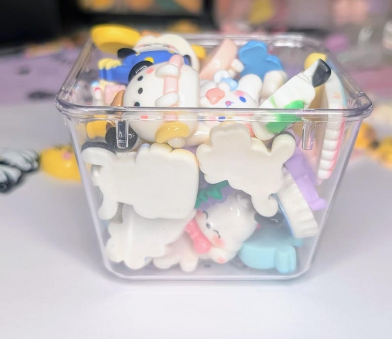 40-Piece Bulk Kawaii Hello Kitty Sanrio Flatback Resin Cabochon Charms – Random Mix, DIY Decoden, Phone Case & Craft Supplies image 7