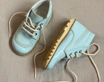 baby blue angulus lace up boots