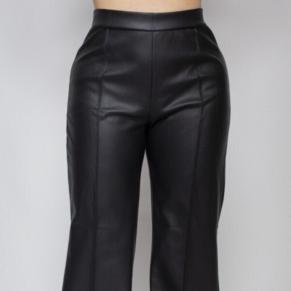 Faux Leather Legging - Etsy