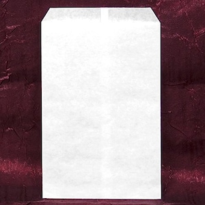 Sac plat en papier kraft blanc, 100 pièces 6 x 9 pouces, Sacs de marchandise, Sacs pour cadeaux de mariage, Sacs cadeaux, Sacs cadeaux en papier, Sacs de bonbons, Sac cadeaux