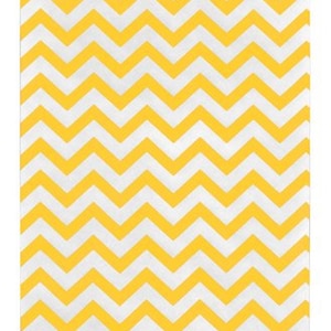 Yellow Chevron Flat Paper Bag, 100 pc. 6 x 9 inch, Merchandise Bags, Wedding Favor Bags, Party Favor Bags, Gifts Bags, Candy Bags