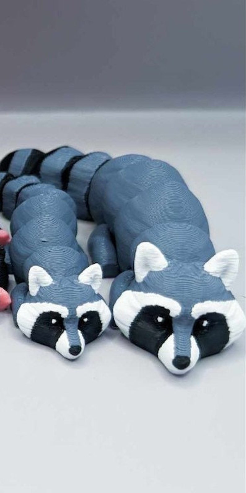 Snake Raccoon 3D Printed Flexi Critters, Snake and Raccoon - Etsy