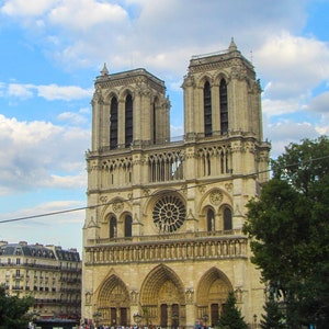 NOTRE DAME CATHEDRAL - Photo Print- Parisian iconic Gothic landmark from the 12th Century