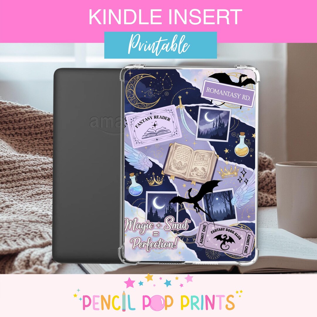 Fantasy Romance Printable Kindle Insert | Basic, Paperwhite, Scribe ...