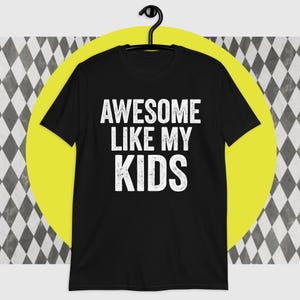 Awesome Like My Daughter Men Funny Fathers Day Dad Retro T-Shirt
