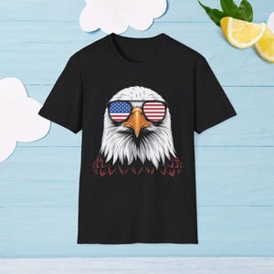 Patriotic Eagle T-Shirt, Unisex Apparel, July 4th Outfit, Americana Clothing, Casual Summer Tee, Eagle Graphic Shirt
