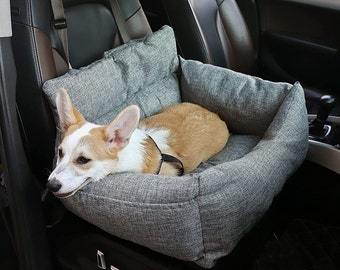 Luxury Pet Travel Couch™ Autopetz / 3 en uno / Funda para asiento de automóvil para perros / Alivio de la ansiedad y el mareo durante el viaje / Asiento elevador para perros para viajes de mascotas