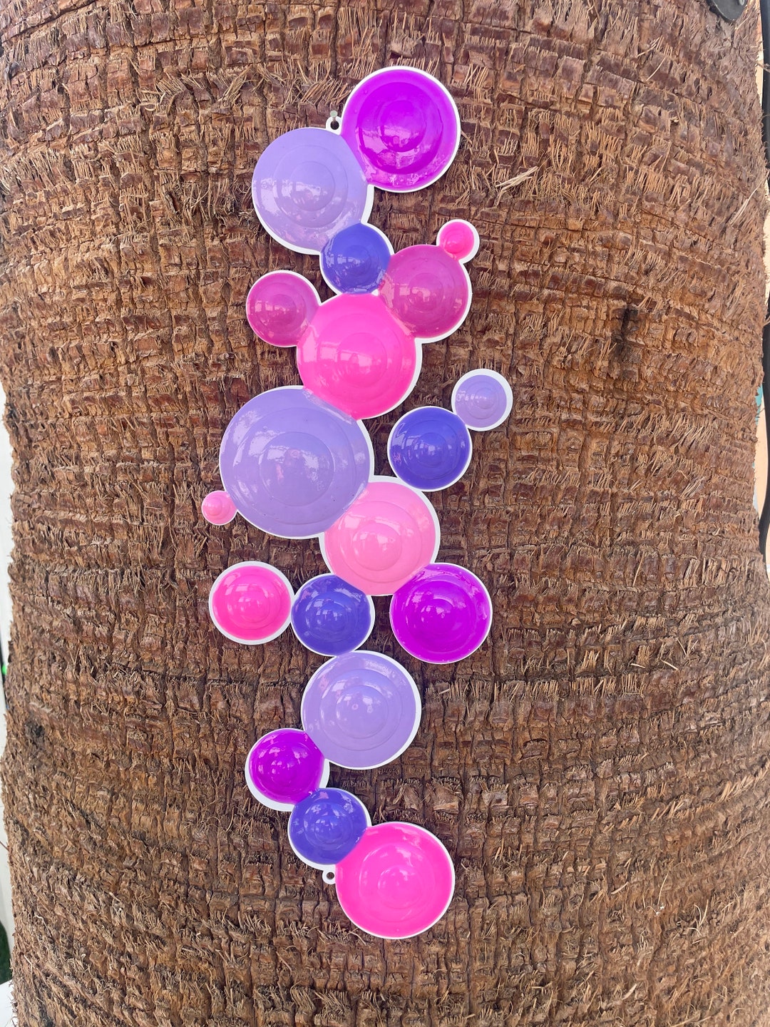 Metal Wall Art Bubble Gum mid Century Modern W/drops Etsy