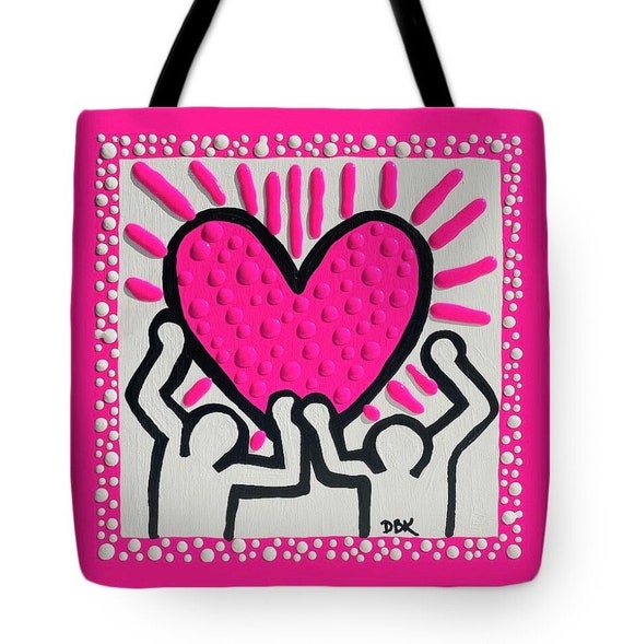 Tote Bag- Pink Heart