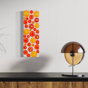 Radiant Orange                            “DROPS” Painting