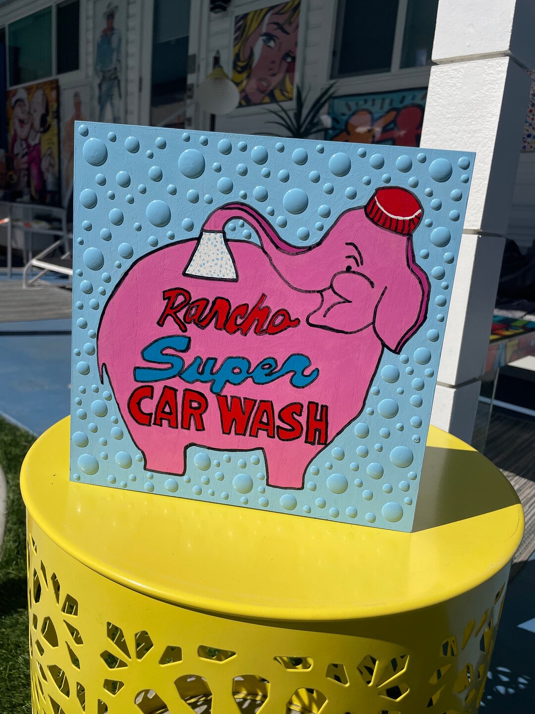 Rancho Car Wash Pink Elephant Etsy