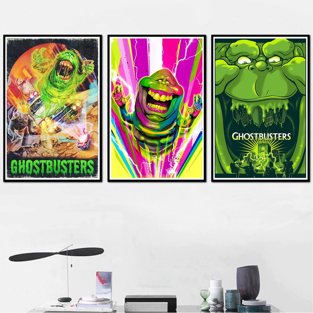 Ghostbusters Movie Poster Print Print Art Canvas Movie - Etsy