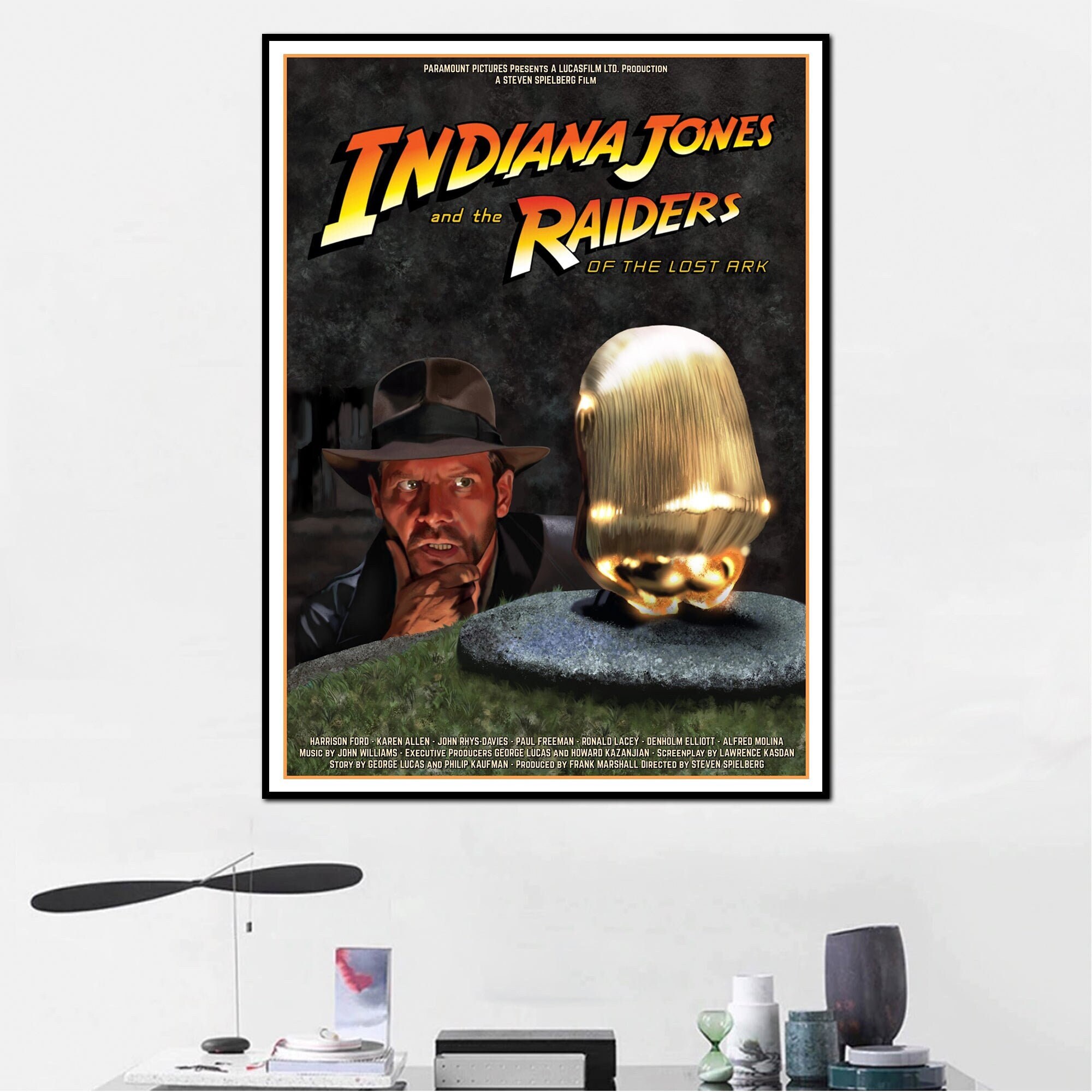 Indiana Jones Movie Poster Print Print Art Canvas Movie - Etsy