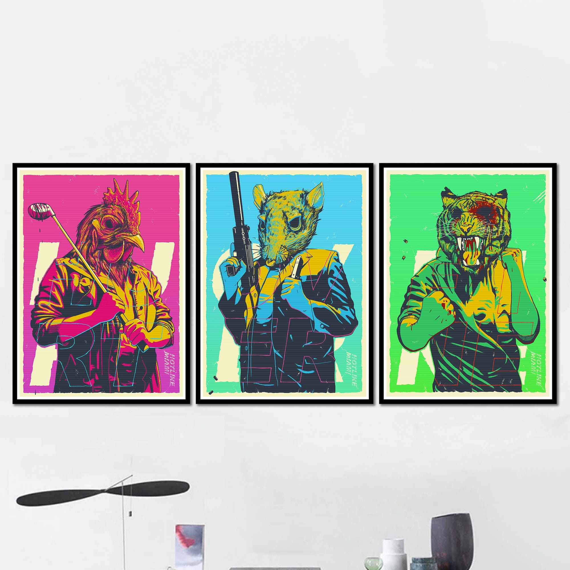 Hotline Miami Poster Print Print Art Canvas Picture Artwork - Etsy