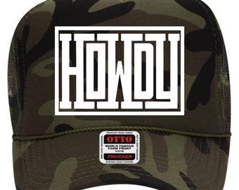 Howdy camouflage Trucker hoed