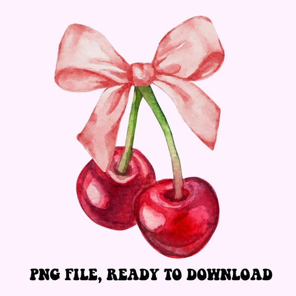 Cherry Bow Png, Croquette Png