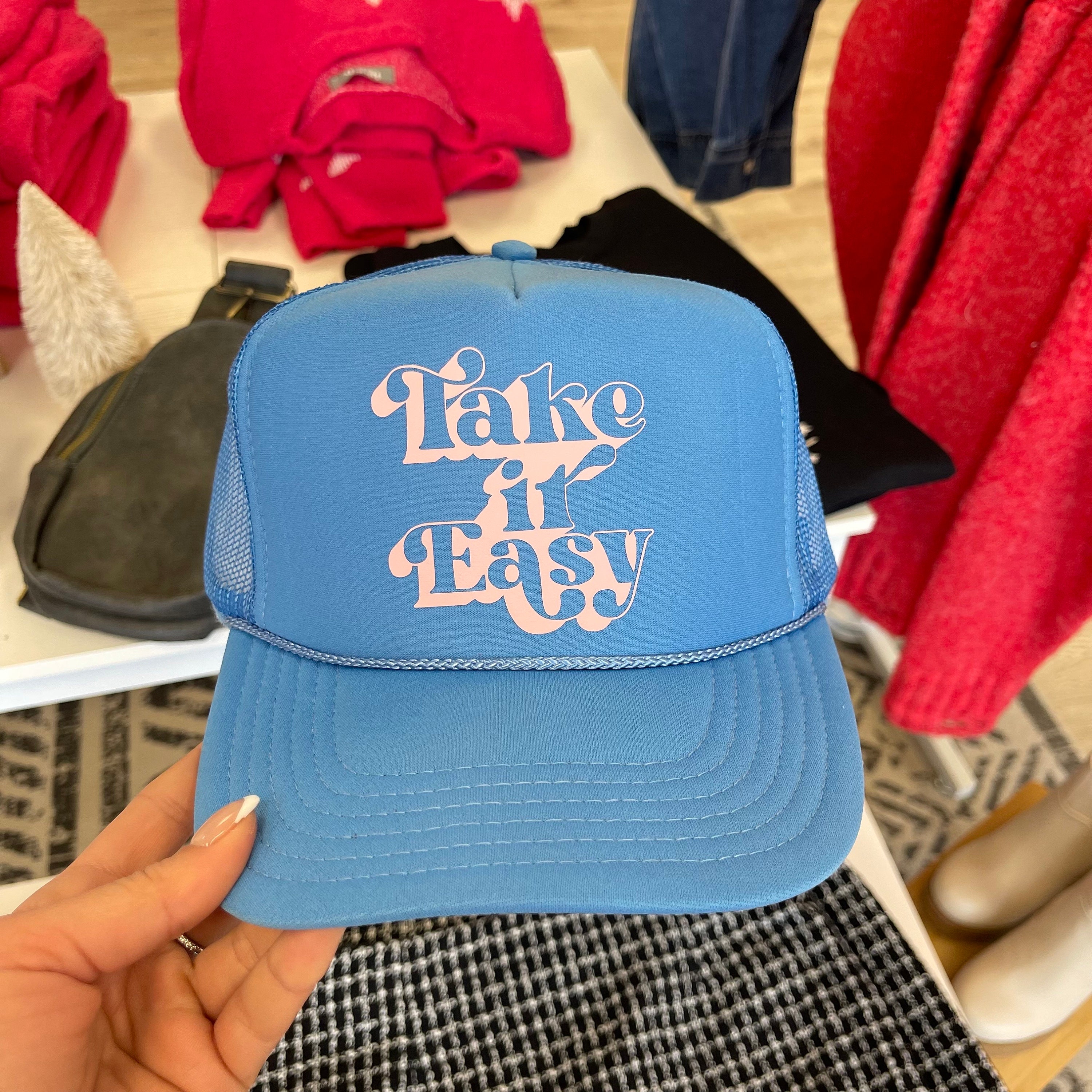 Take It Easy Trucker Hats - Etsy