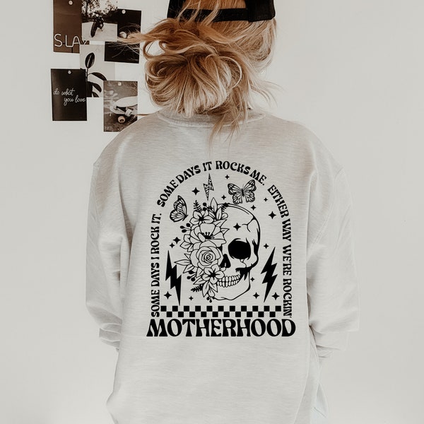 Motherhood Rocks Crewneck Sweater